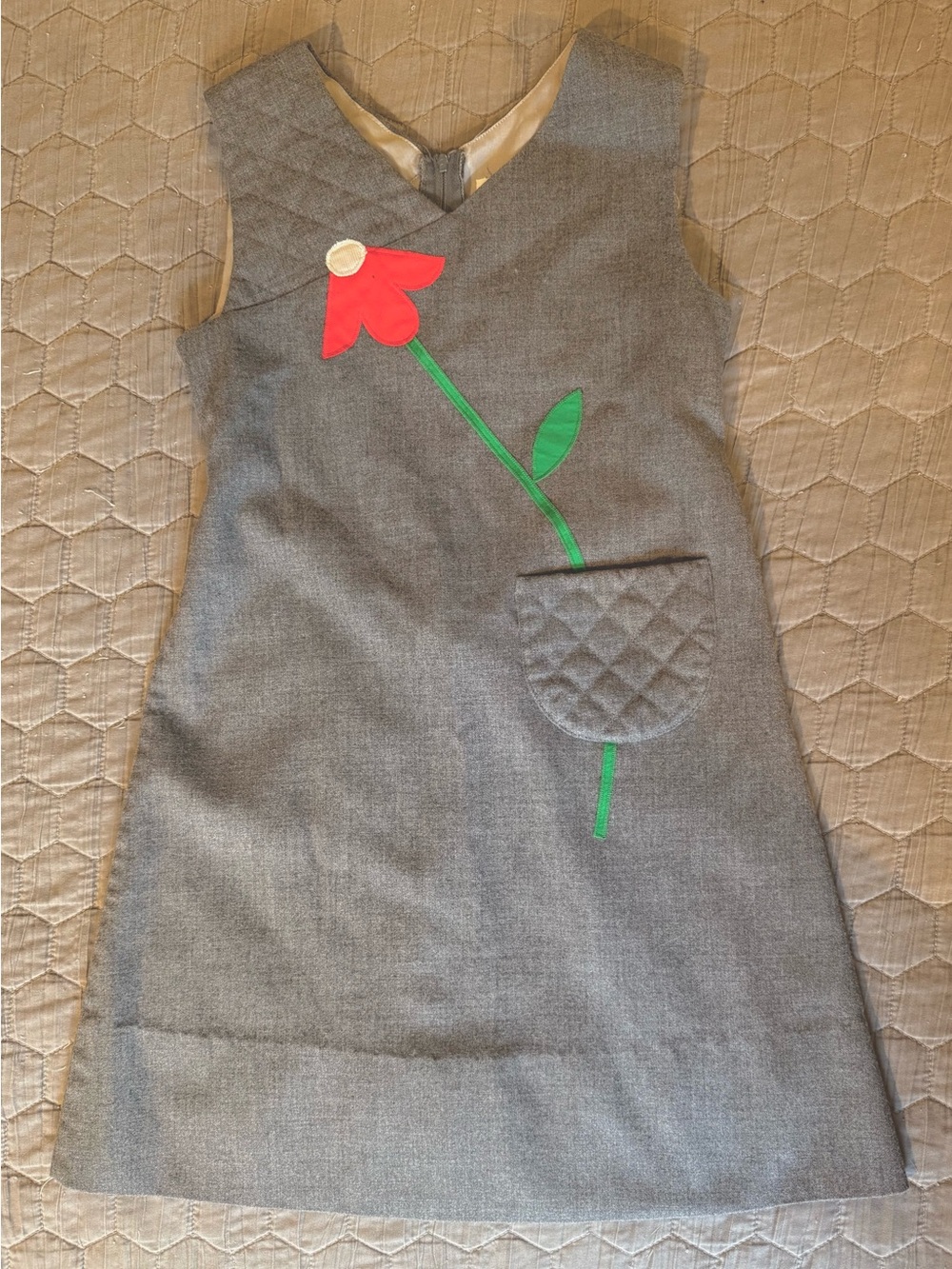 Florence Eiseman Gray A-line Dress